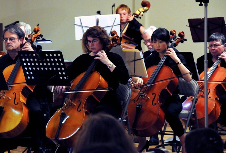 South Bay Philharmonic cellos